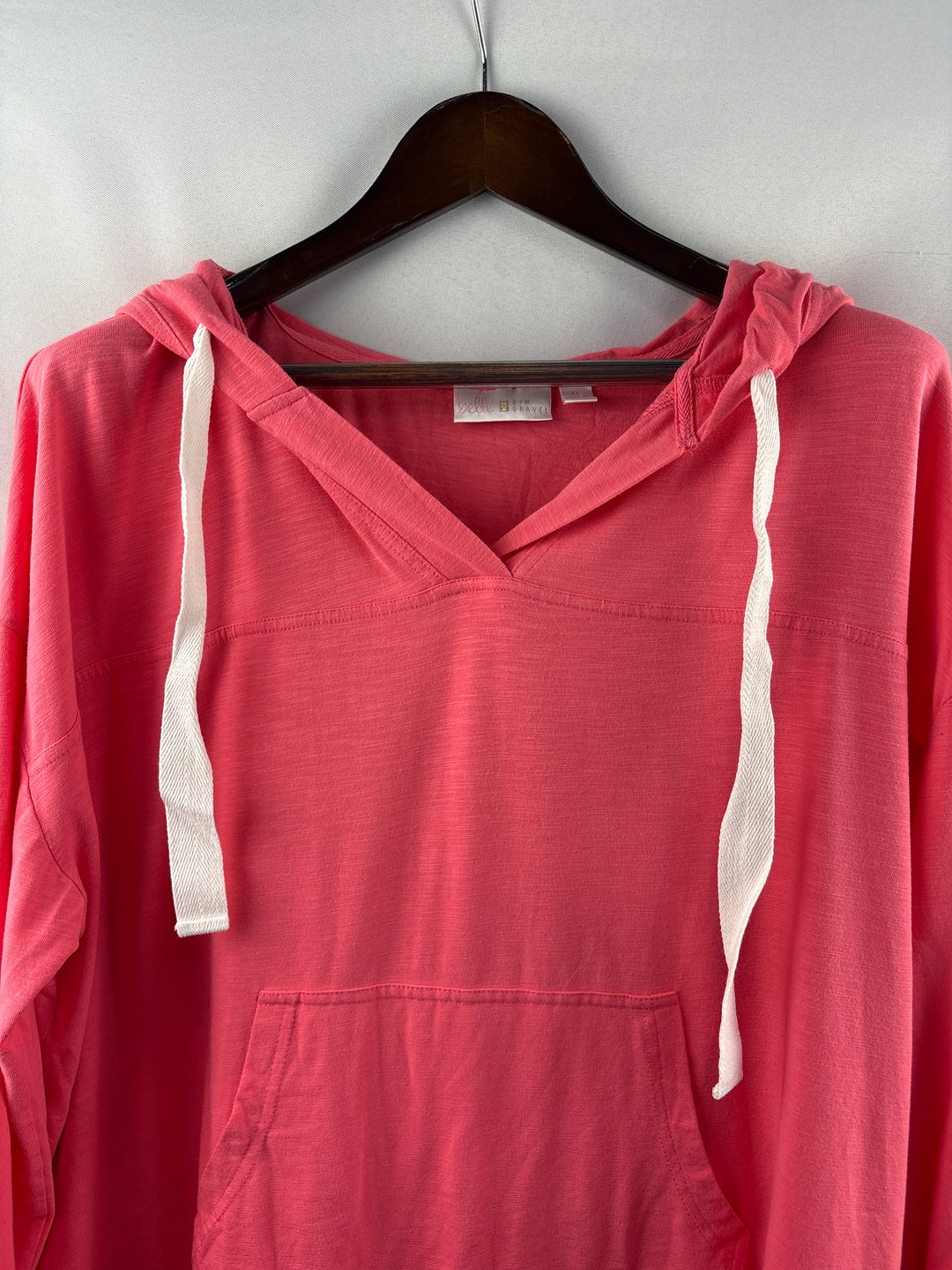 Women’s Belle Kim Gravel XL Pinky Orange Hoodie