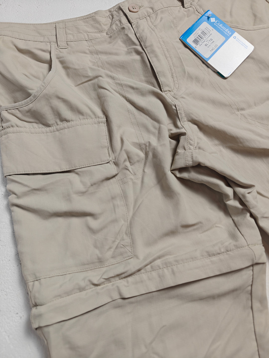 Womens Columbia Convertible Hiking Pants Beige XL 18/20