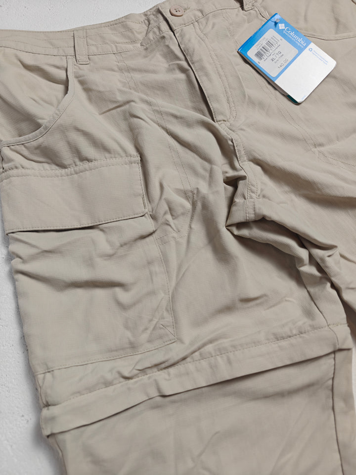 Womens Columbia Convertible Hiking Pants Beige XL 18/20