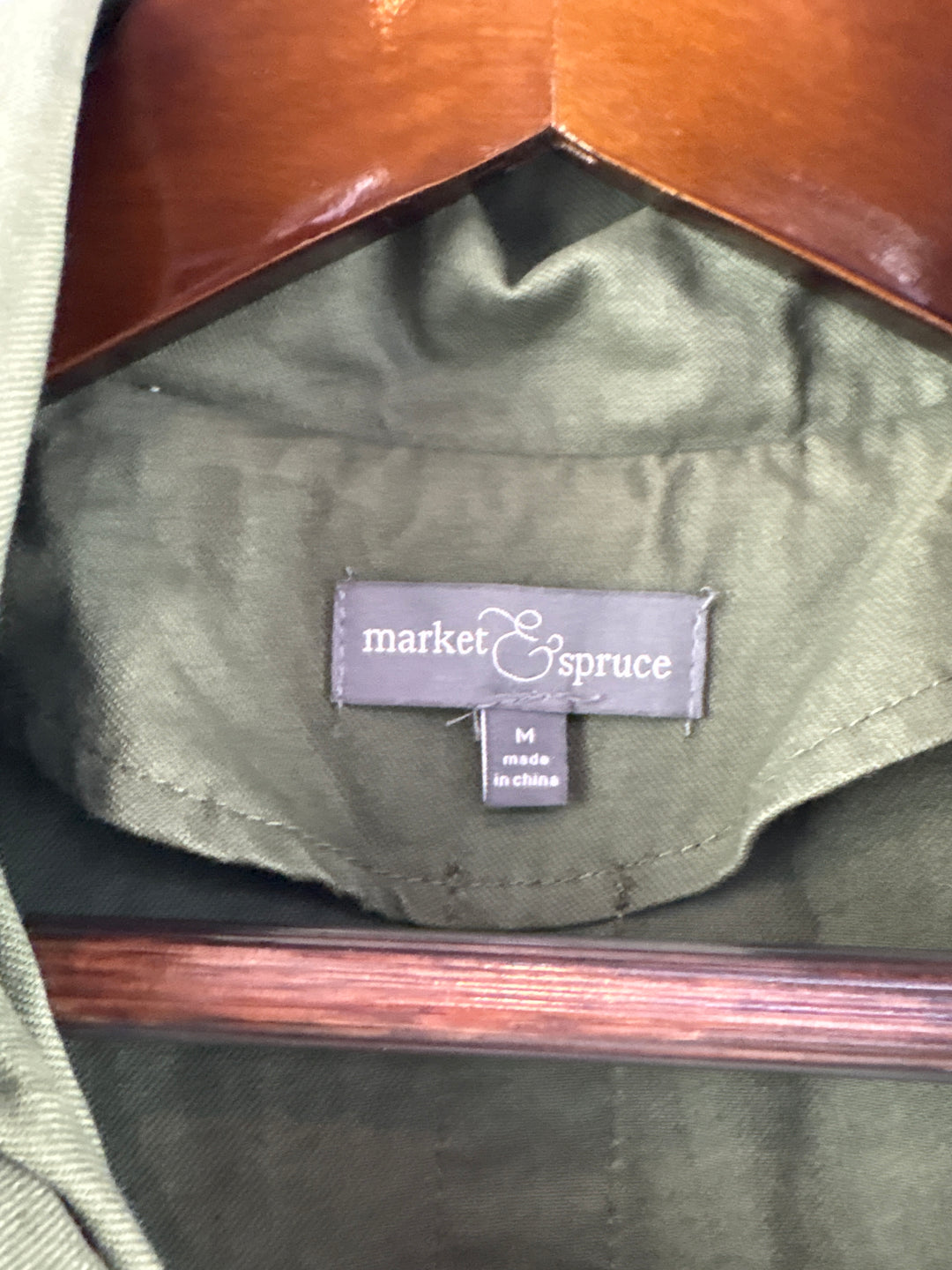 Women’s Market &amp; Spruce Medium Army Green Utility Jacket
