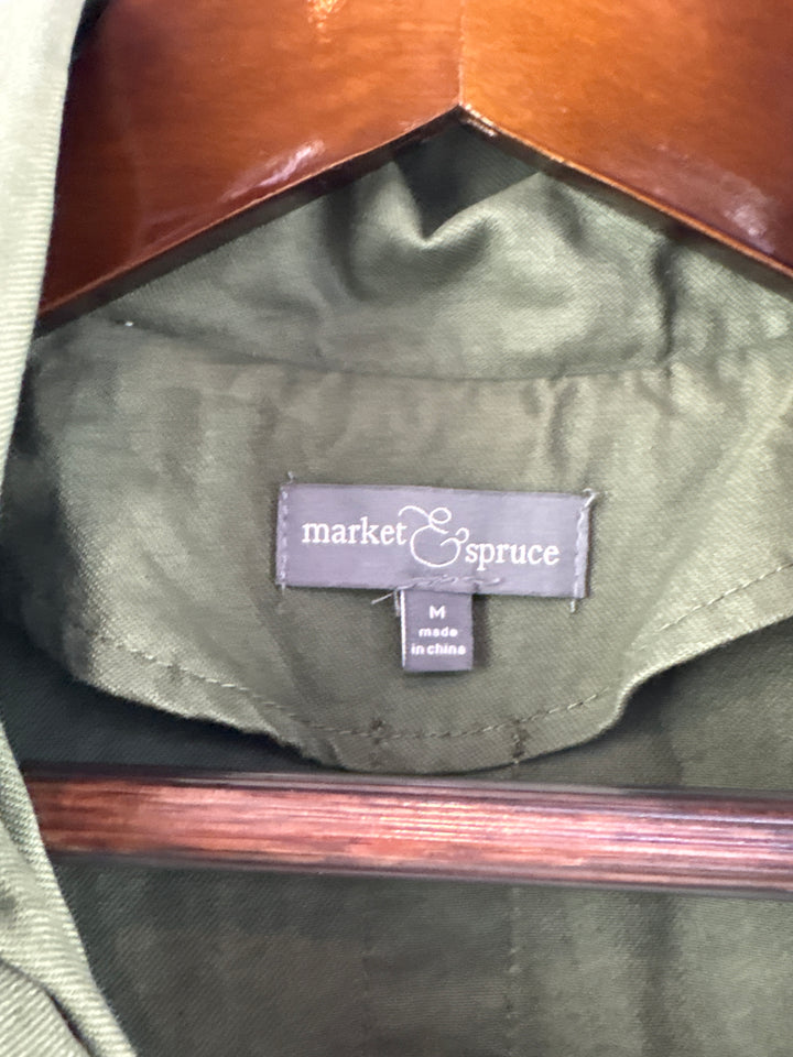 Women’s Market &amp; Spruce Medium Army Green Utility Jacket