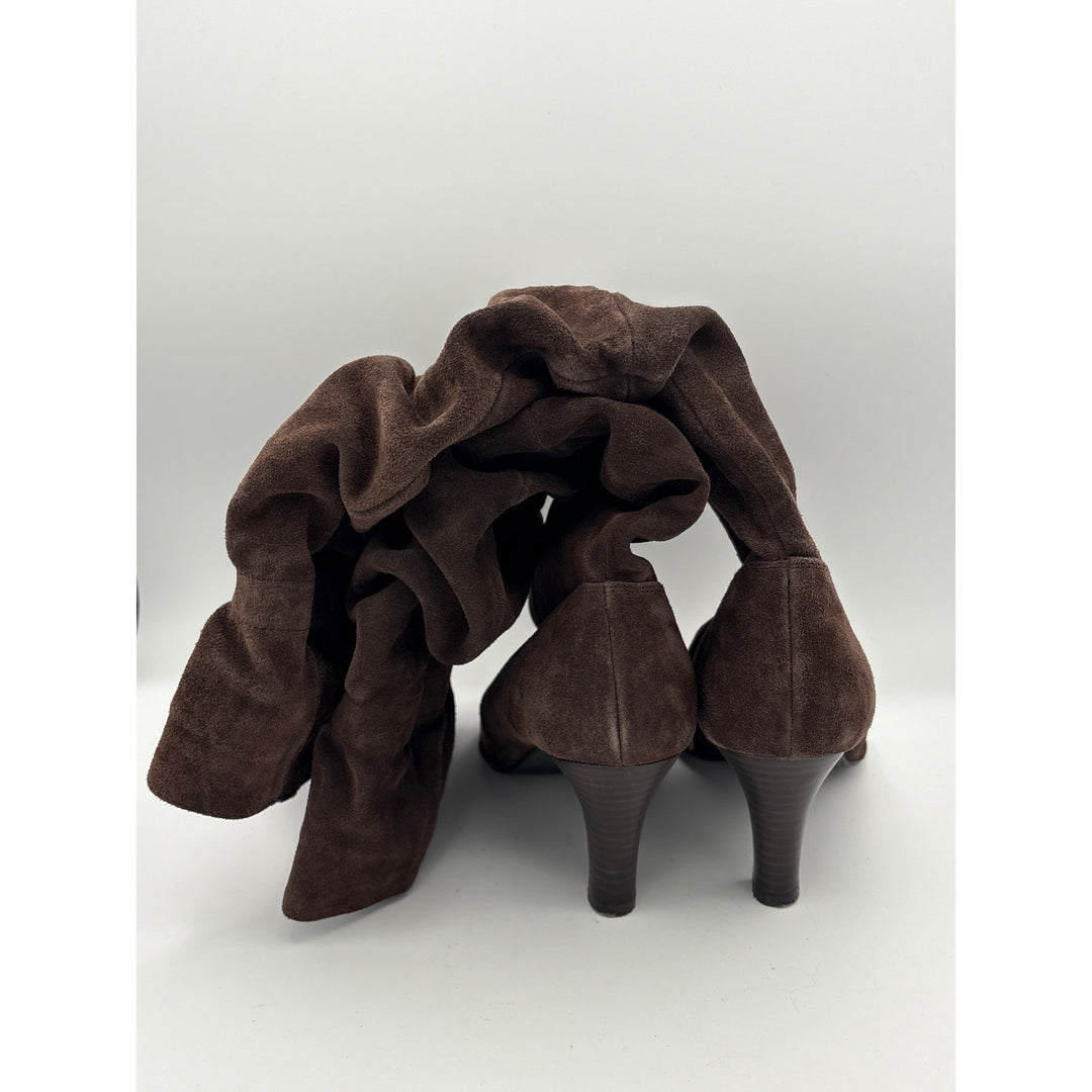 Women’s Hot in Hollywood Size 7 Chocolate Brown Suede Knee High Boots
