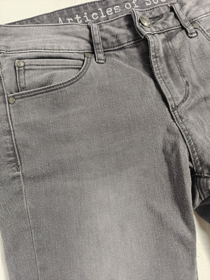 Womens Articles of Society Skinny Jeans Gray Size 26