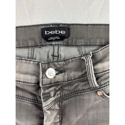 Women’s Bebe Size 29 Distressed Gray Skinny Jeans