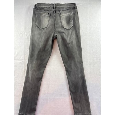 Women’s Bebe Size 29 Distressed Gray Skinny Jeans