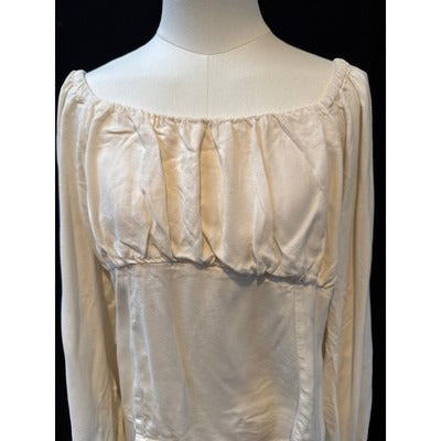 Women’s Old Navy Crème Square neck Long sleeve Top Sz L