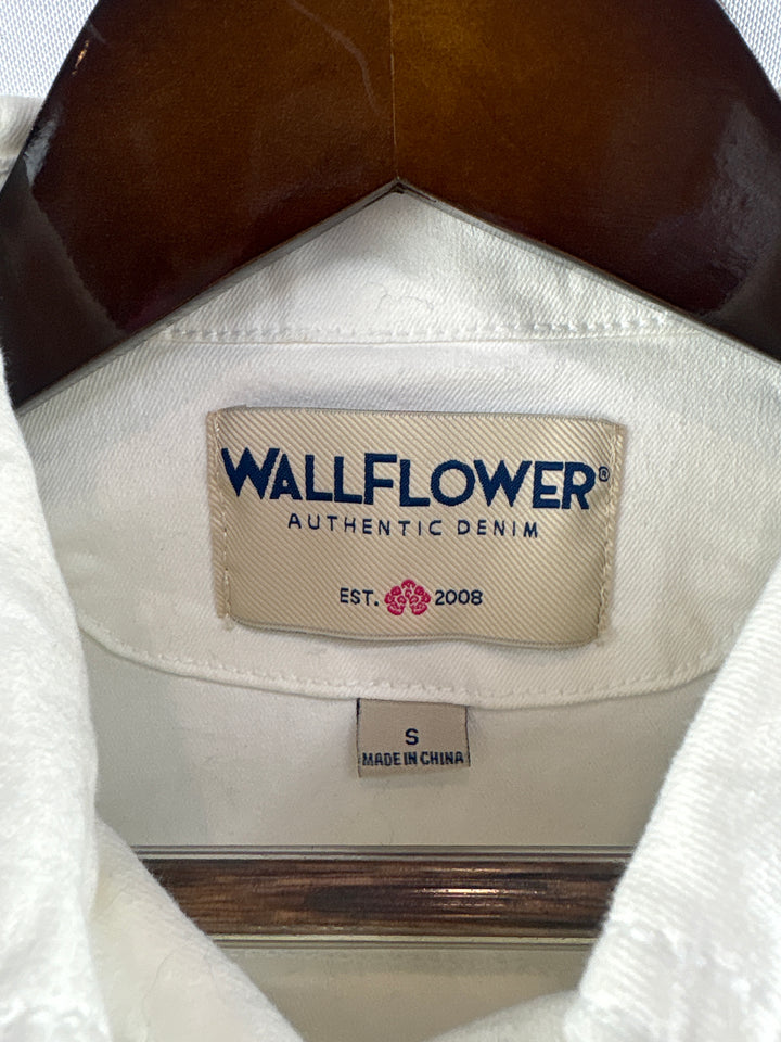Women’s Wallflower Authentic Denim Small White Jean Jacket