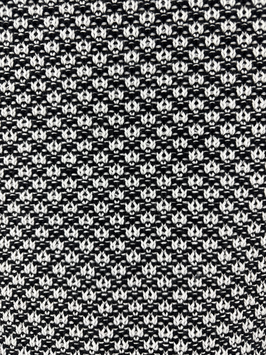 Women’s Karen Scott Small White &amp; Black Patterned Turtleneck