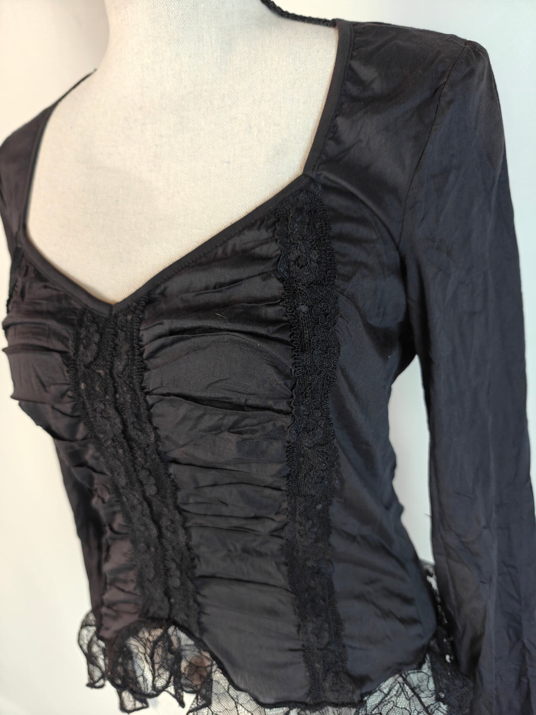 Womens Ann Ferriday Blouse Black One Size