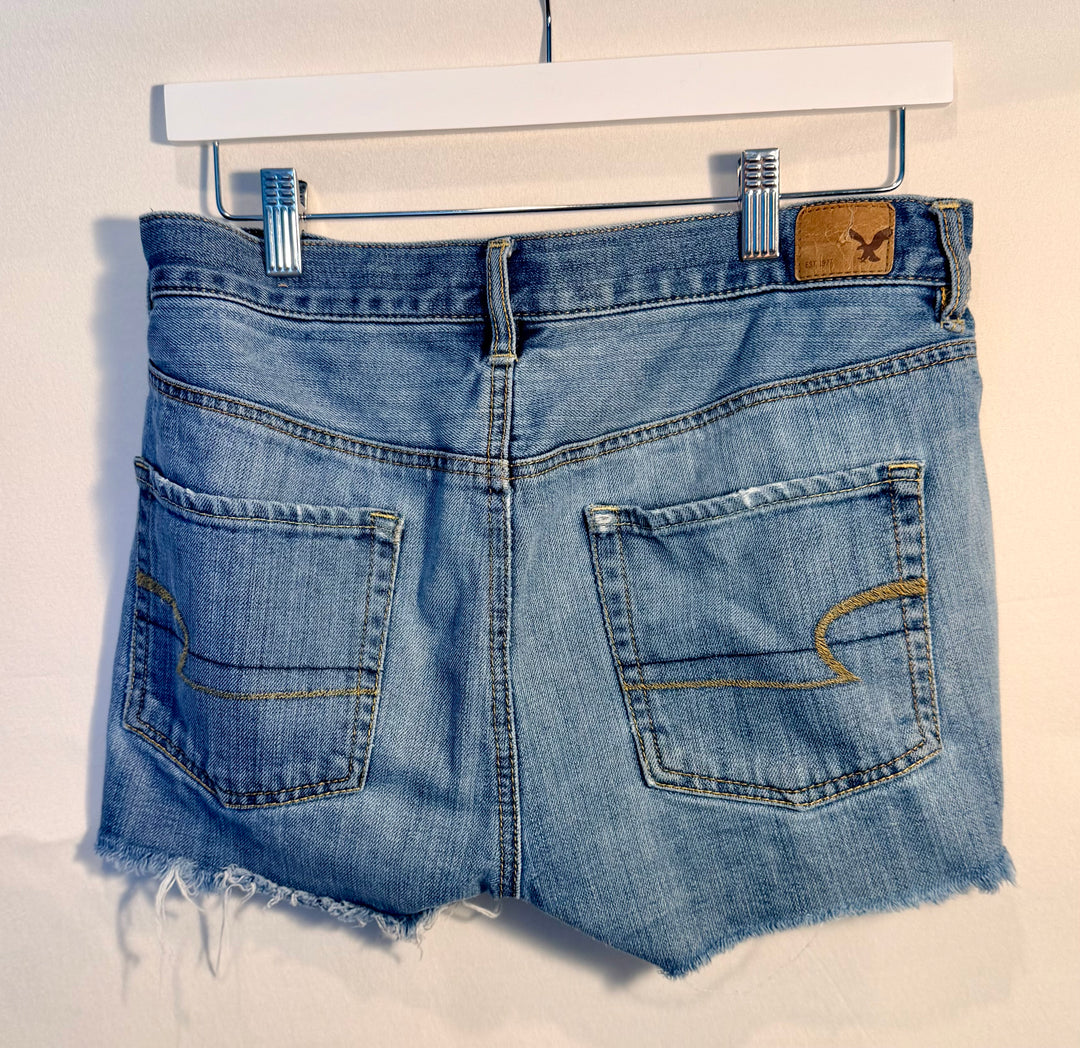 American Eagle Outfitters Button Fly Cutoff Denim Shorts Size 4