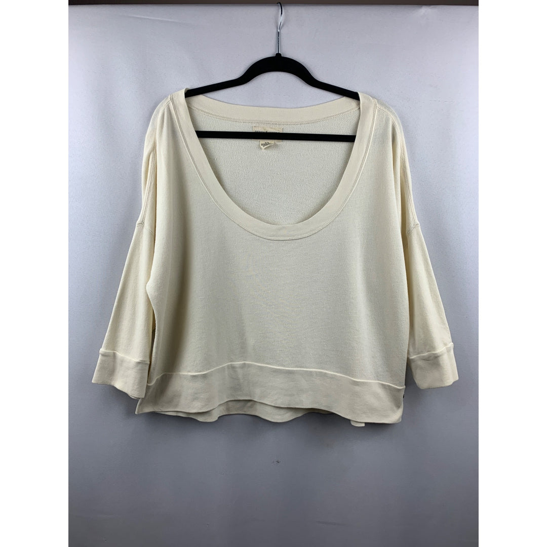 Women’s Ralph Lauren Cream Crew Neck Top Size XL