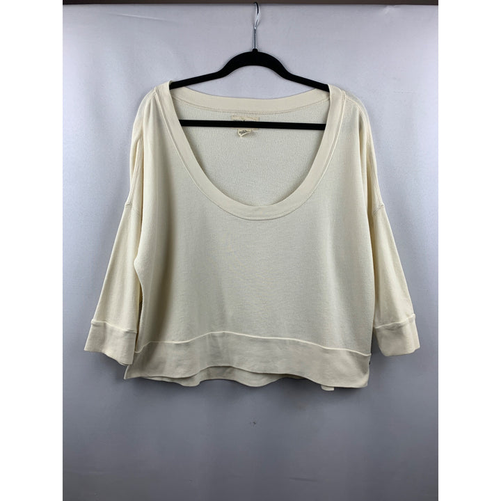 Women’s Ralph Lauren Cream Crew Neck Top Size XL