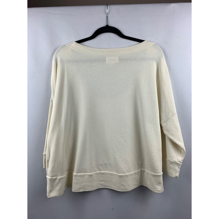 Women’s Ralph Lauren Cream Crew Neck Top Size XL