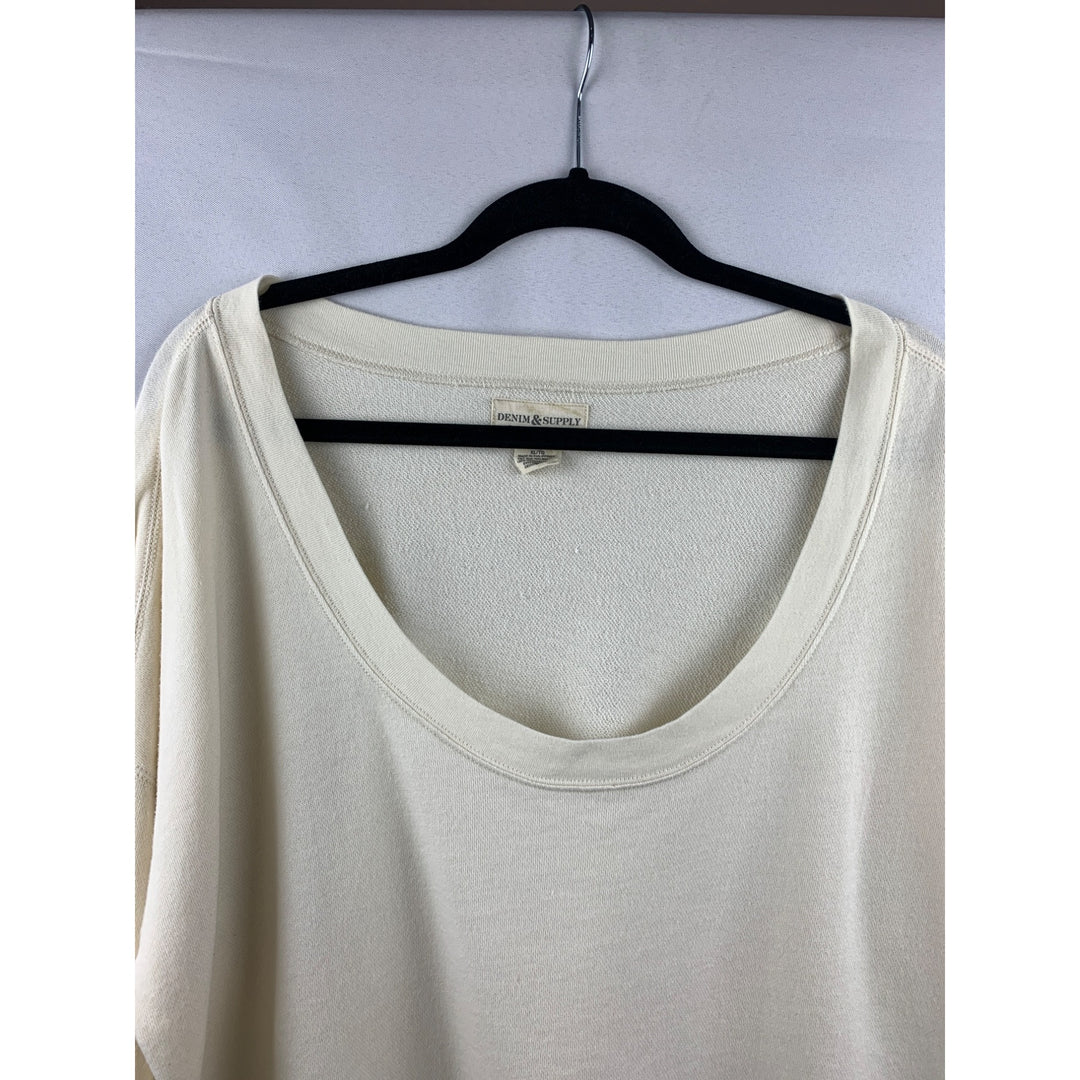 Women’s Ralph Lauren Cream Crew Neck Top Size XL