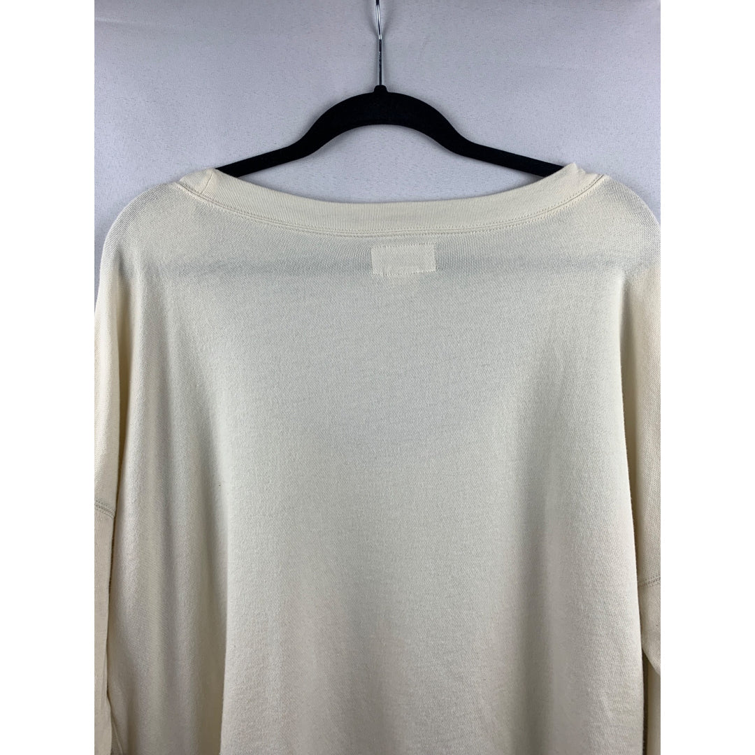 Women’s Ralph Lauren Cream Crew Neck Top Size XL