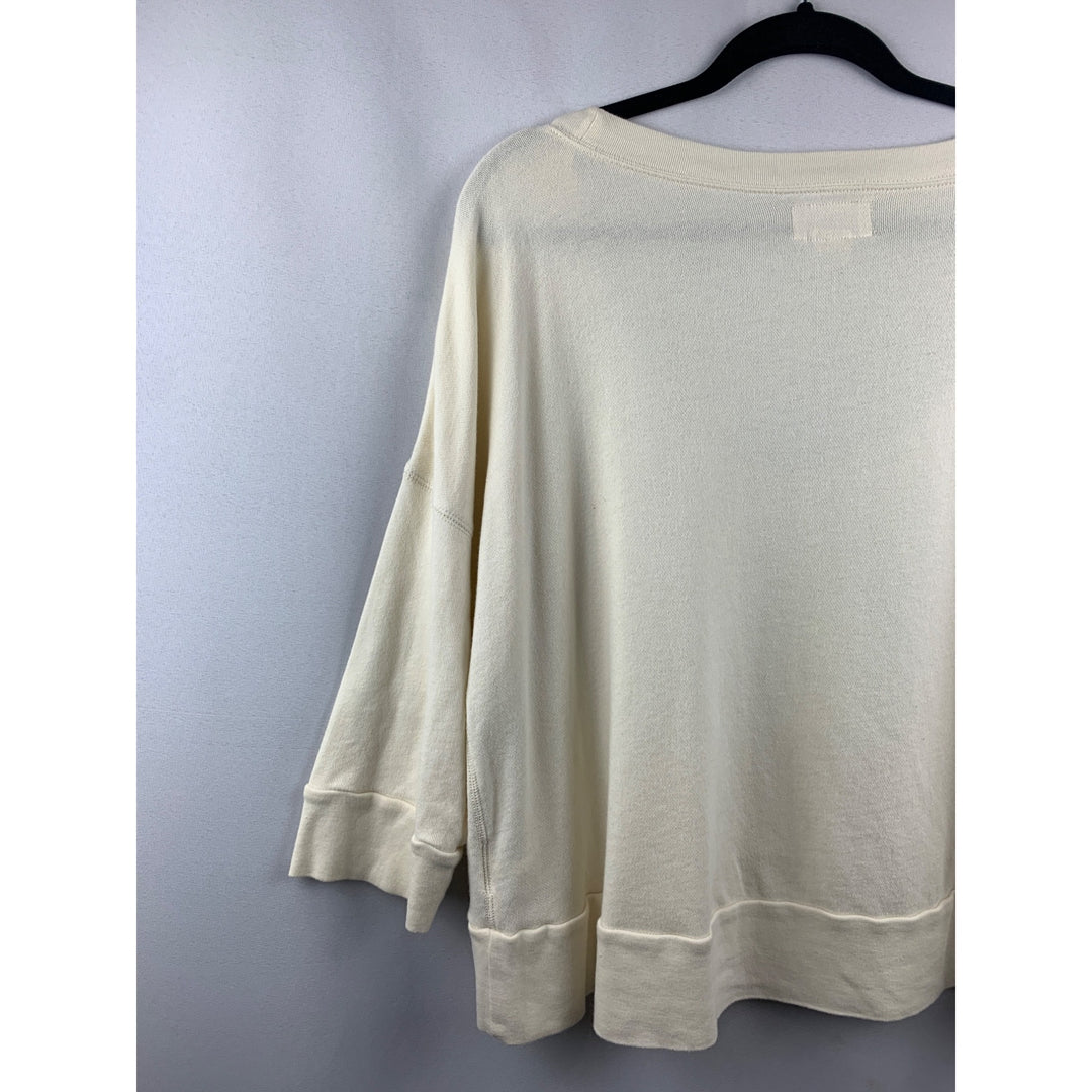 Women’s Ralph Lauren Cream Crew Neck Top Size XL