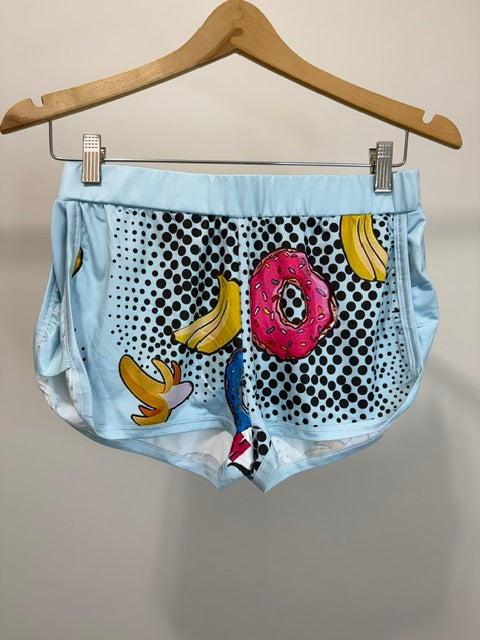 CBR Donut Print Pajama Set Lounge Shorts Sleepwear XL NWT