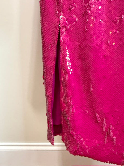Dress the Population Natalie Sequin Dress – Hot Pink Size XL NWT