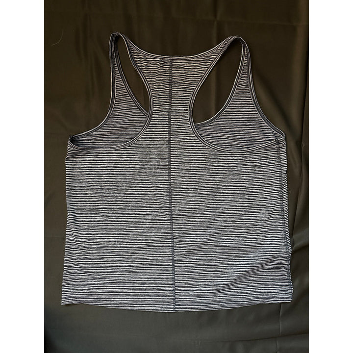 NFL Navy Blue/White Striped Seattle Seahawks Sleeveless Racerback Tank Top Sz XL