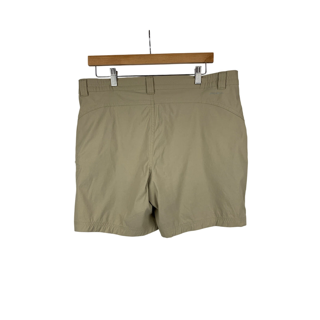 Eddie Bauer Womens Beige Nylon/Spandex Casual Shorts Size 14