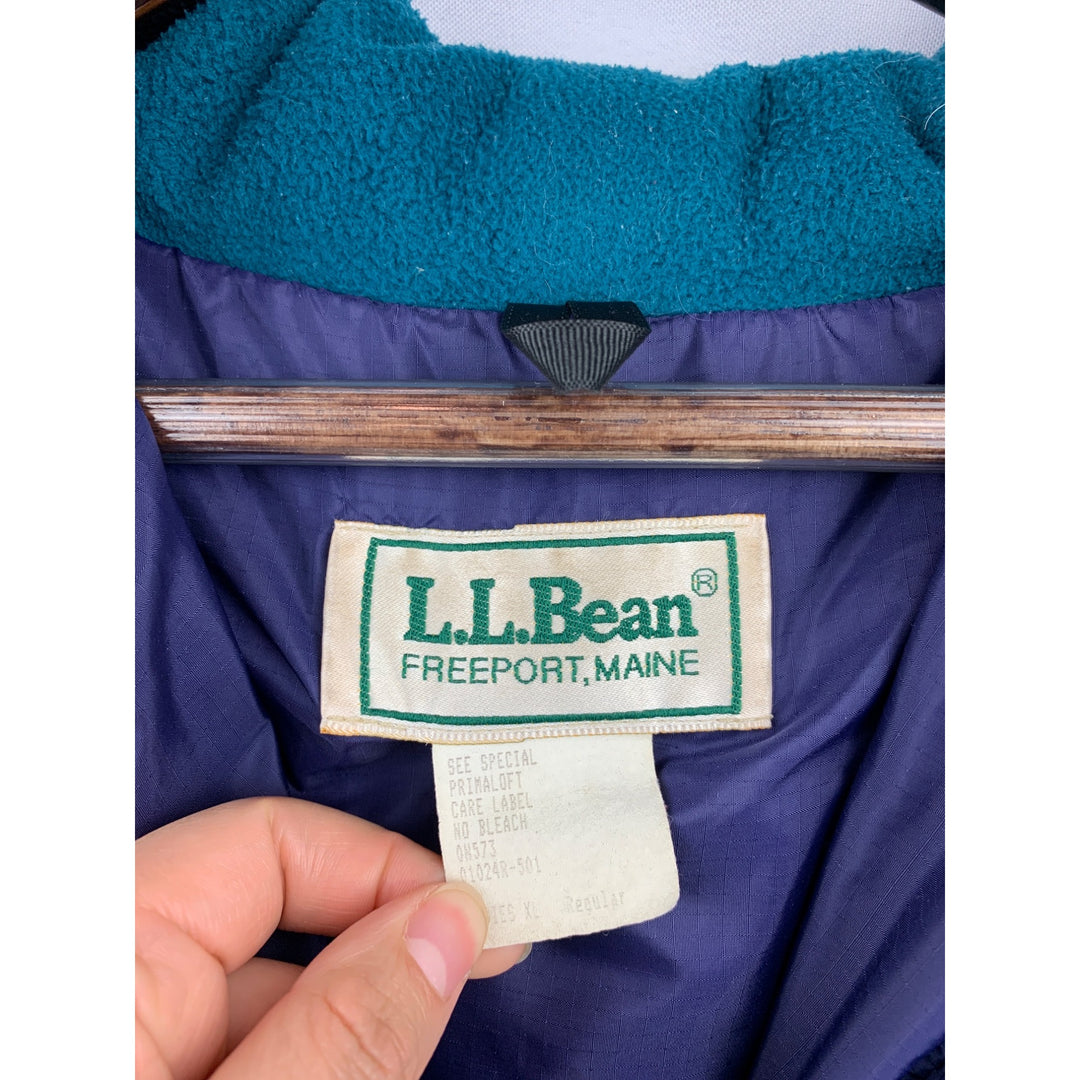 Women's L.L. Bean Blue Puffy Jacket Size XL