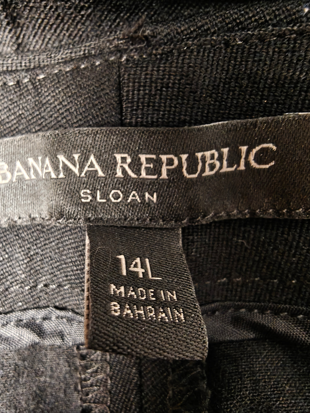 Womens Banana Republic Sloan Skinny Pants Black Size 14L