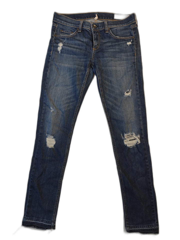 Womens Rag &amp; Bone Skinny Jeans Blue Size 26
