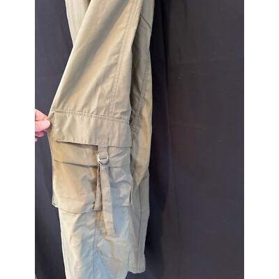 Love Mood L Olive Cargo Pants Elastic Waist & Ankle Drawstrings