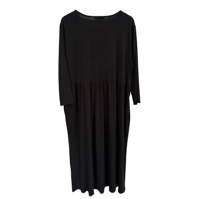 Women’s Ulla Popken Size 20/22 Black 3 Quarter Length Sleeve Maxi Dress.