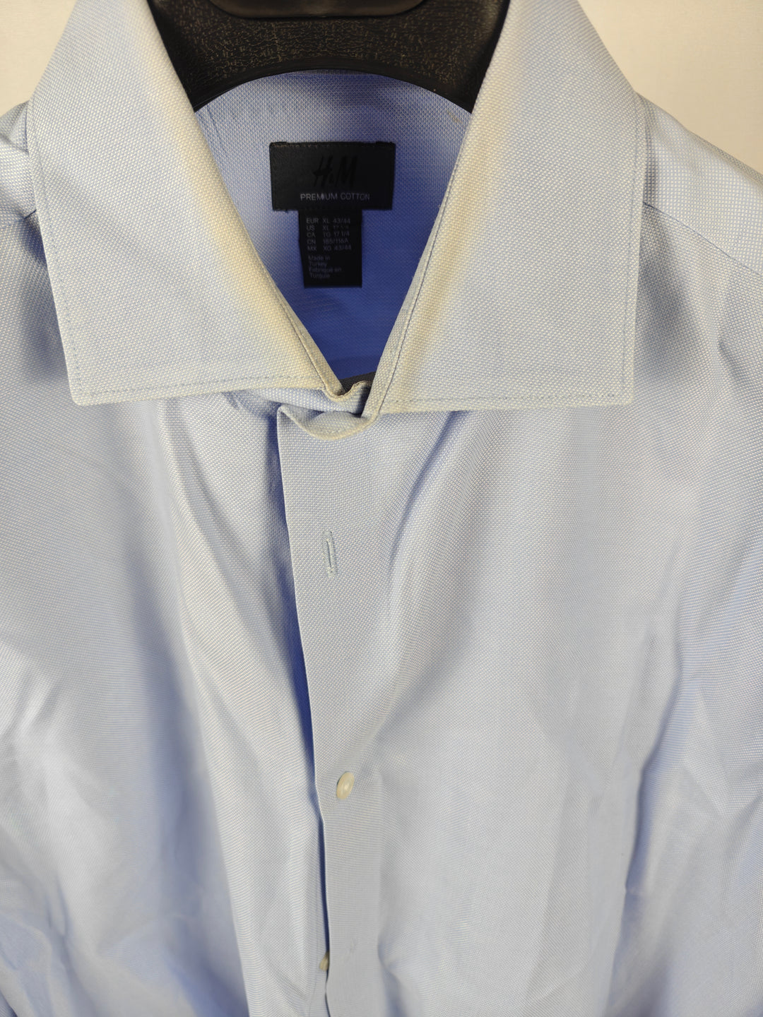 Men’s H&amp;M Dress Shirt Light Blue XL 17 1/4
