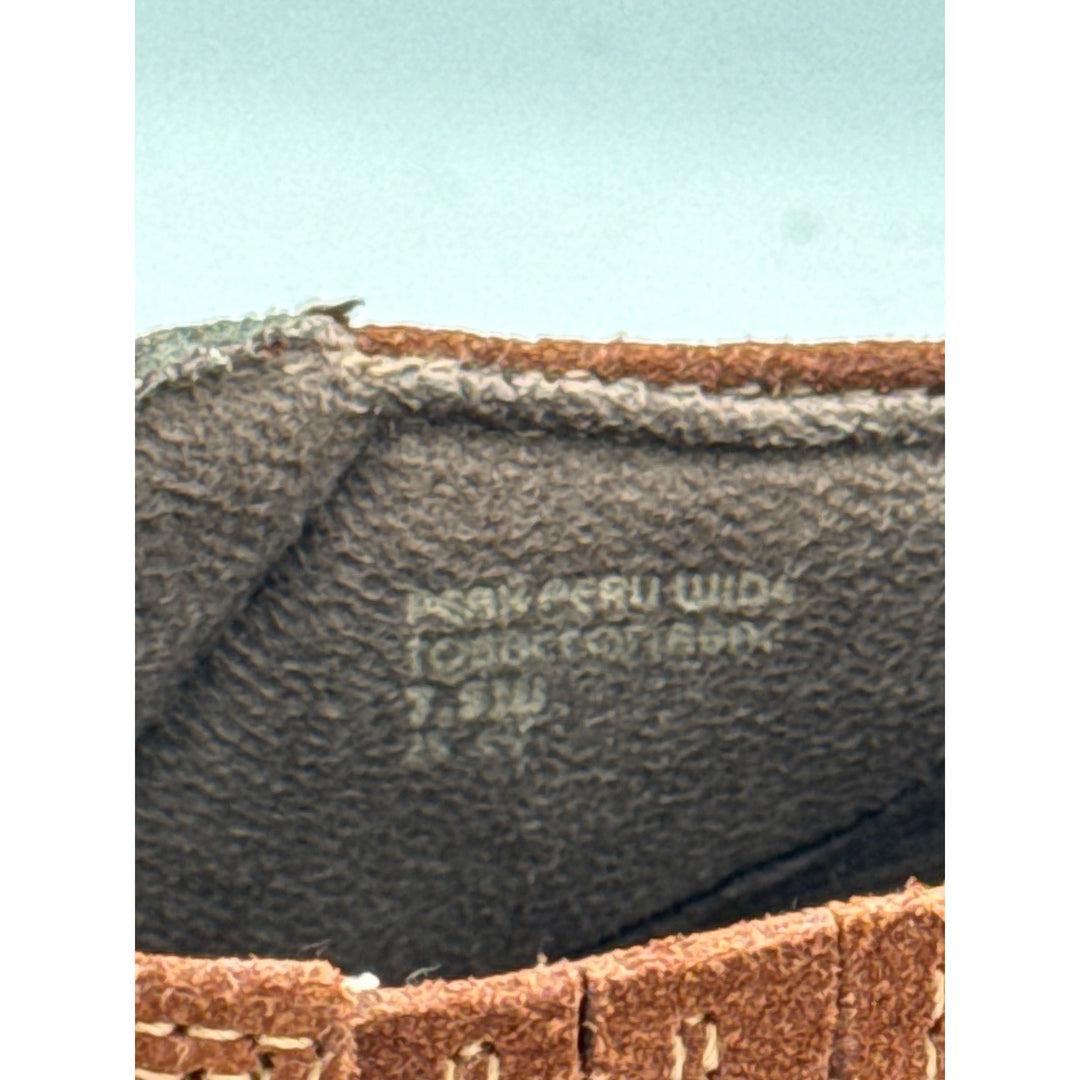 Earth Origins Womens Suede Ankle Boots With Side Zipper Closure In Brown Sz 7.5