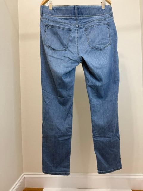 Apt. 9 Curvy Straight Jeans Light Wash Sz14 / 34