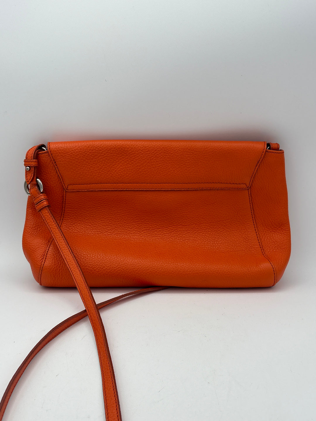 Women’s Salvatore Ferragamo Orange Leather Crossbody Purse