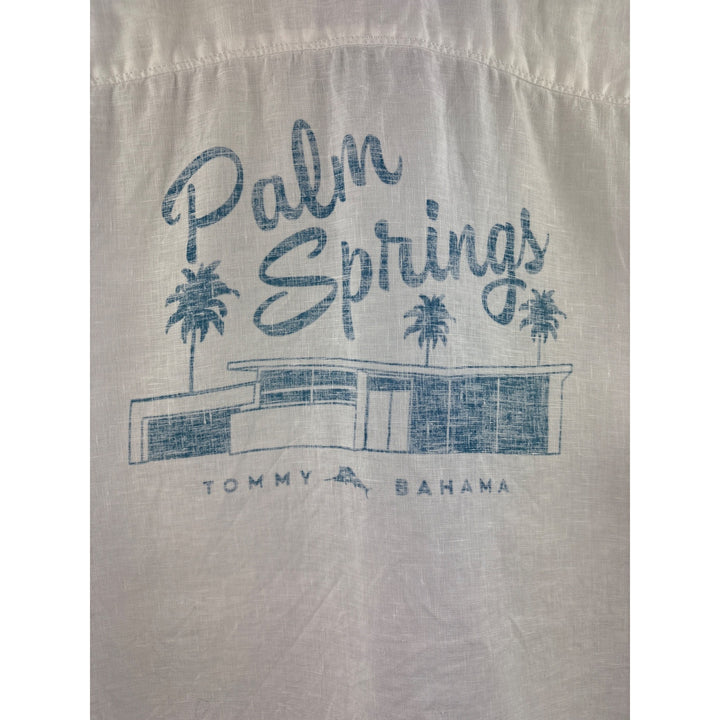 Tommy Bahama White Long Sleeve Button-Up Shirt M