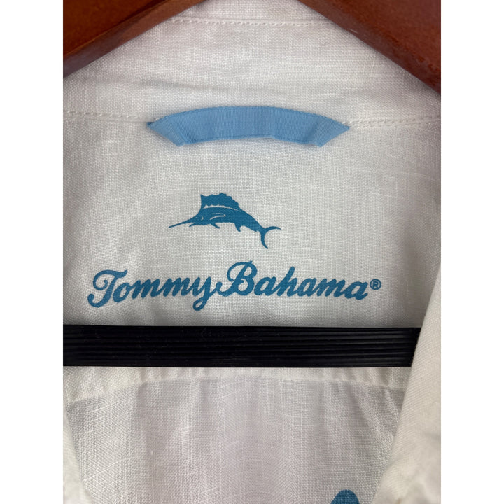 Tommy Bahama White Long Sleeve Button-Up Shirt M