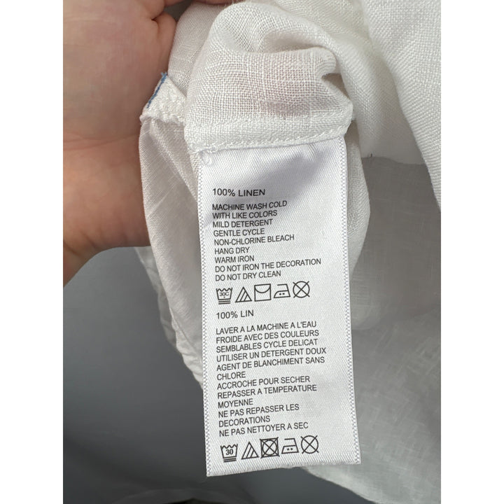Tommy Bahama White Long Sleeve Button-Up Shirt M