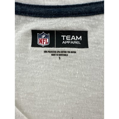 Vintage Seahawks V-Neck Tee Shirt Size SM.