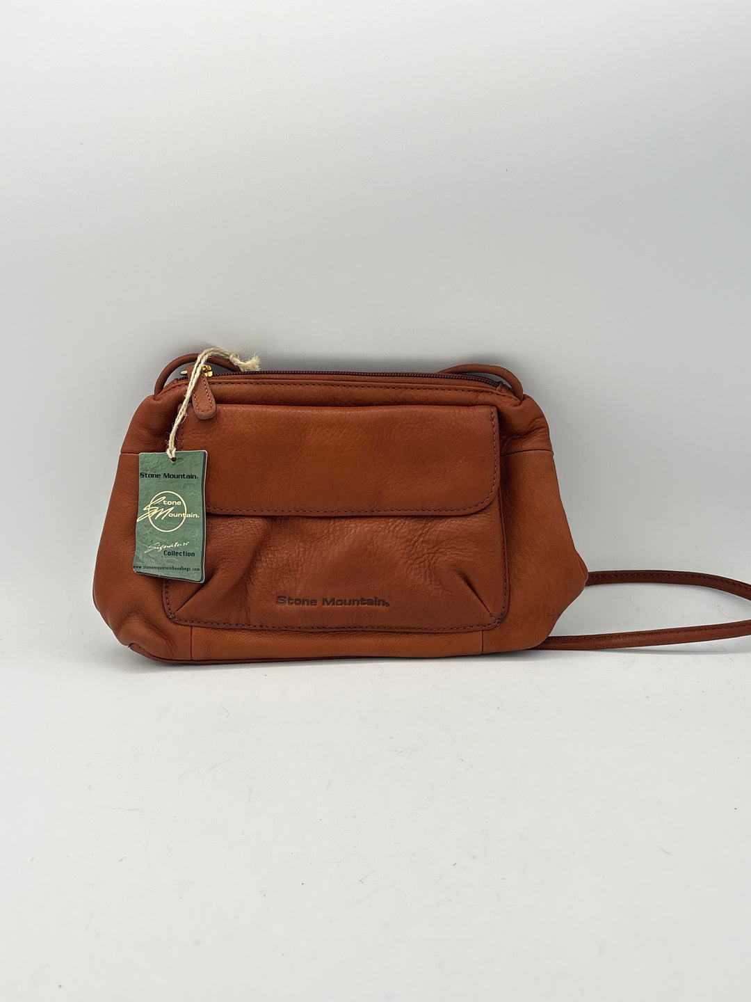 Women’s Stone Mountain Soft Leather Brown Crossbody Purse