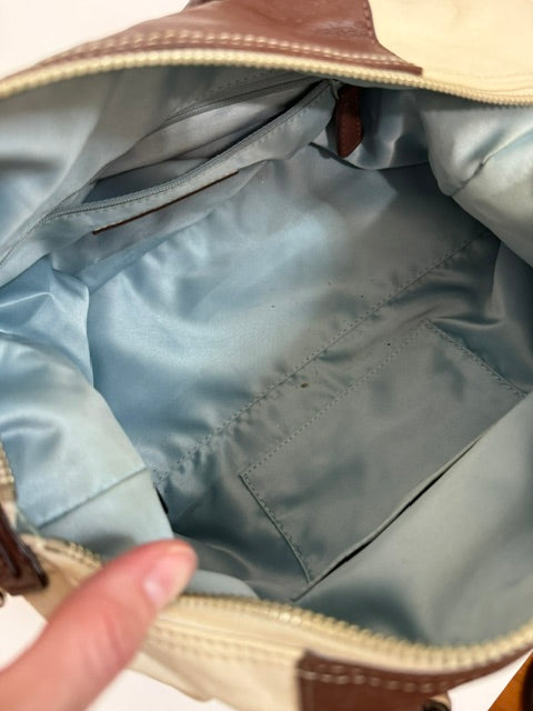 Coach Ashley Two‑Tone Leather Satchel F15445 – 2014
