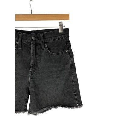 Women's J. Crew Black Denim Shorts, Cotton Blend - Size 25