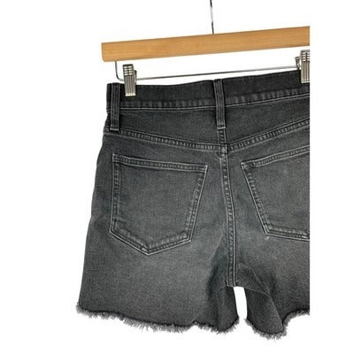 Women's J. Crew Black Denim Shorts, Cotton Blend - Size 25
