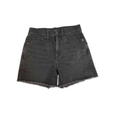 Women's J. Crew Black Denim Shorts, Cotton Blend - Size 25