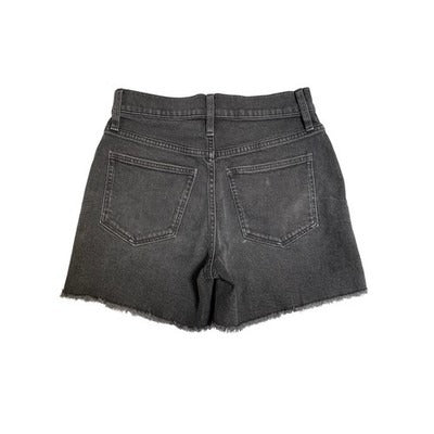 Women's J. Crew Black Denim Shorts, Cotton Blend - Size 25