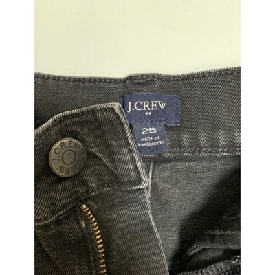 Women's J. Crew Black Denim Shorts, Cotton Blend - Size 25