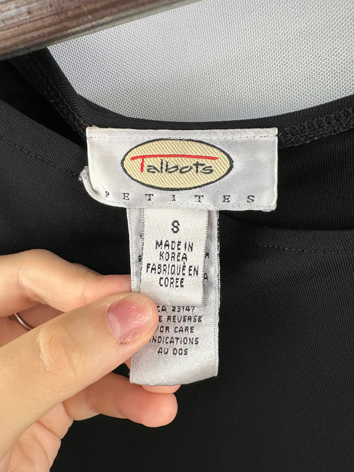 Women’s Talbots Small Black Sleeveless Blouse