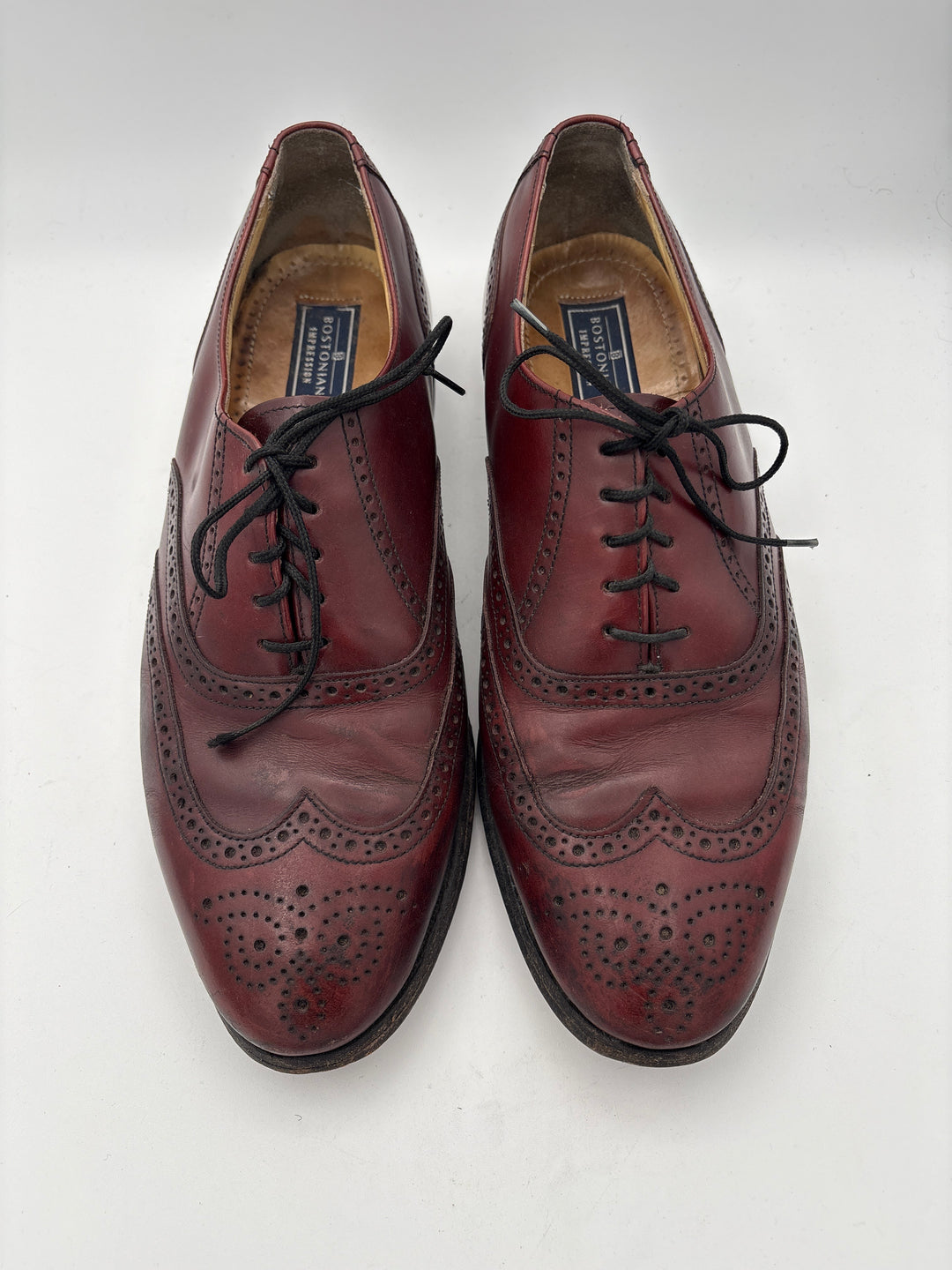 Men’s Bostonian Impressions Size 12 Cherrywood Leather Dress Shoes