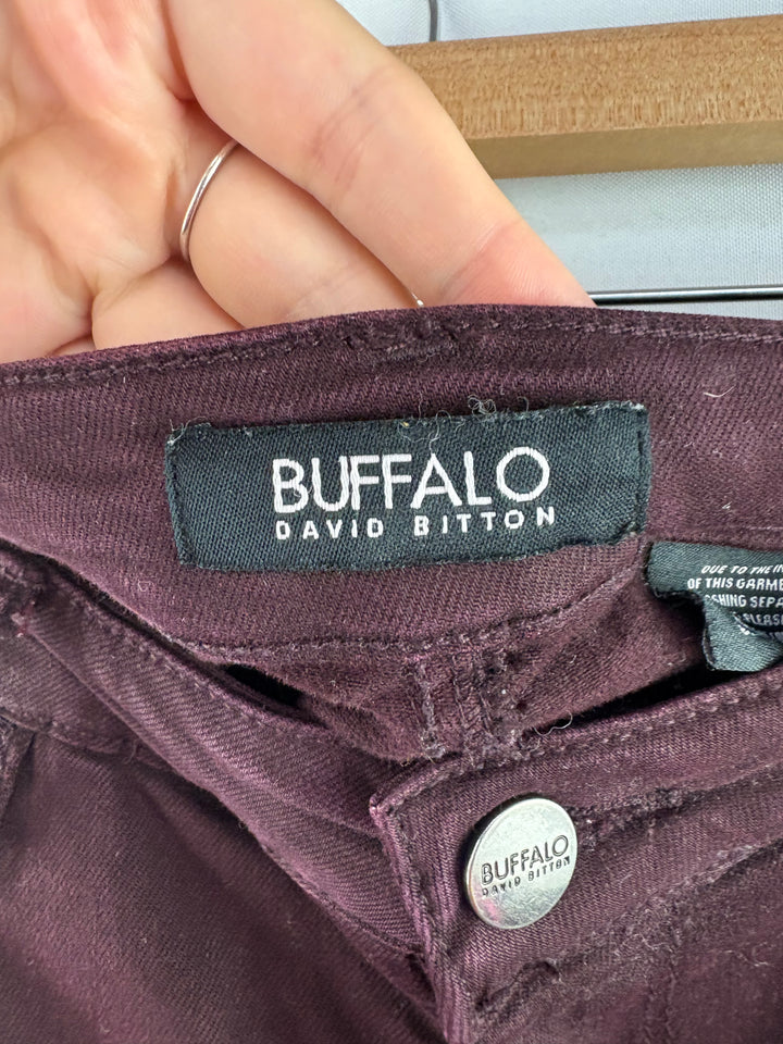 Women’s Buffalo David Bitton Size 4/27 Burgundy Skinny Jeans