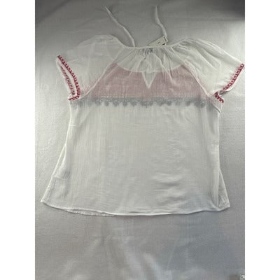 Women’s Old Navy Size XL Red, White, and Blue Short Sleeved Shirt.
