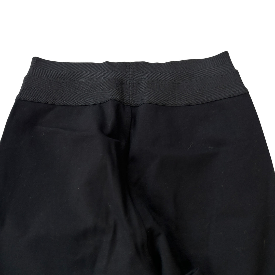 Paige Women's Medium Pants Paloma Black Lambskin Leather Ponte Legging Goth Edgy Punk 90s