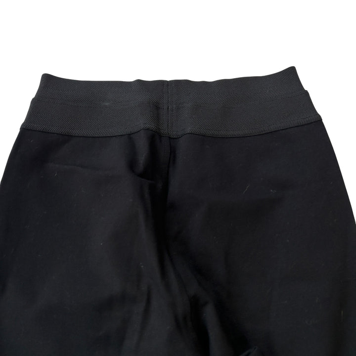 Paige Women's Medium Pants Paloma Black Lambskin Leather Ponte Legging Goth Edgy Punk 90s
